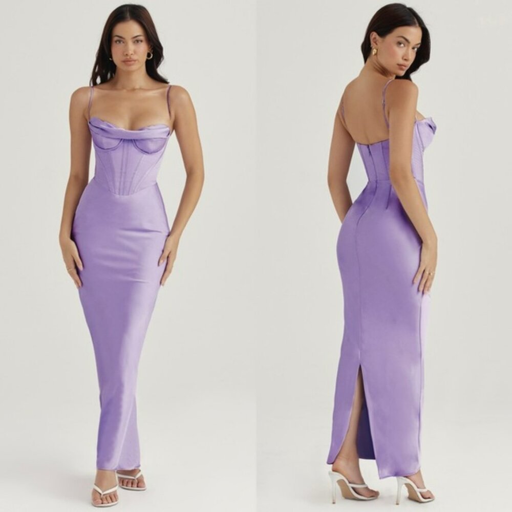 House of CB Charmaine Lavender Maxi Dress